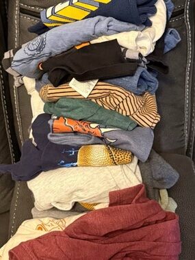 Mixed Boys' Long Sleeve T-Shirt Bundle - Multicolor Stack